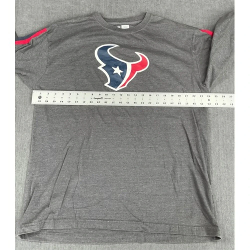 Houston Texans NFL Team Apparel Long Sleeve T‎ Shirt Mens 2XL Gray Game Day